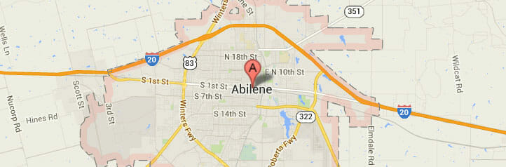 Map of Abilene, Texas Map of Abilene, Texas