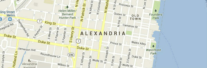 Map of Alexandria, Virginia Map of Alexandria, Virginia