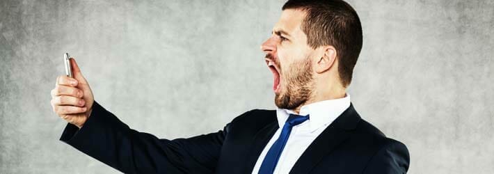 Angry Customer on Phone Angry Customer on Phone