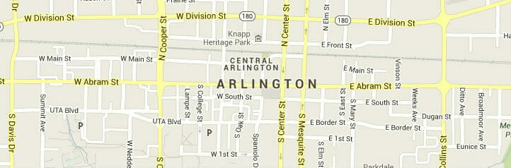 Map of Arlington, Texas Map of Arlington, Texas