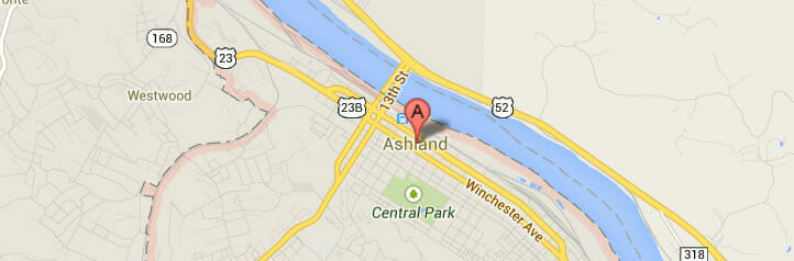 Map of Ashland, Kentucky Map of Ashland, Kentucky