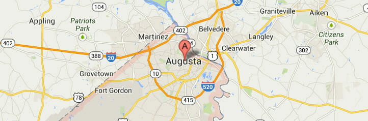 Map of Augusta, Georgia Map of Augusta, Georgia