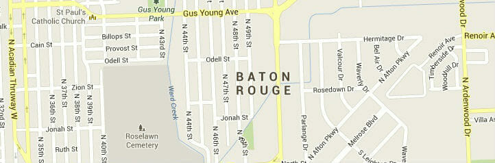Map of Baton Rouge, Louisiana Map of Baton Rouge, Louisiana