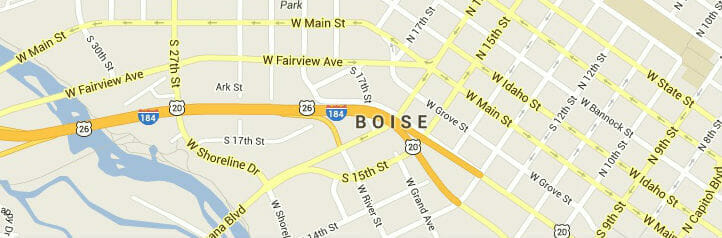 Map of Boise, Idaho