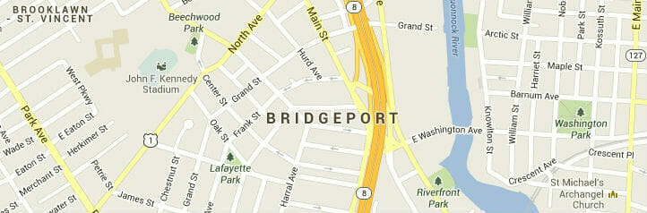 Map of Bridgeport, Connecticut Map of Bridgeport, Connecticut
