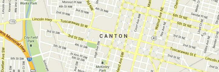 Map of Canton, Ohio Map of Canton, Ohio