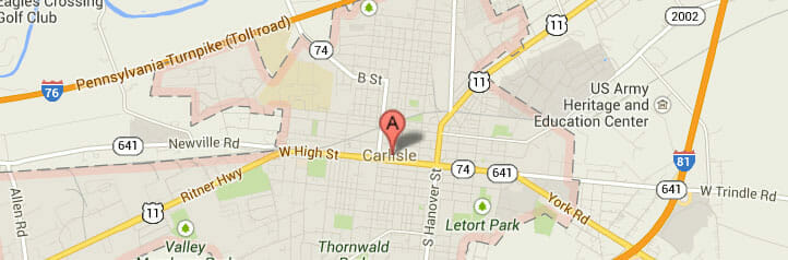 Map of Carlisle, Pennsylvania Map of Carlisle, Pennsylvania