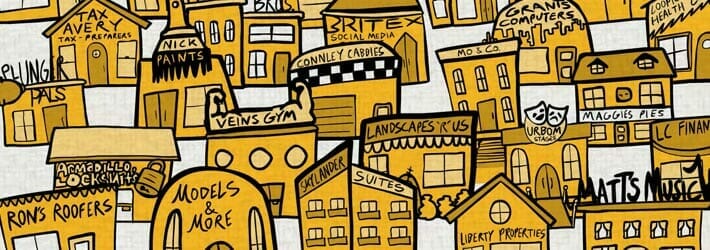 Group of small businesses Group of small businesses