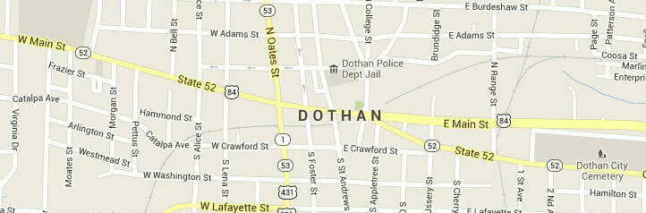 Map of Dothan, Alabama Map of Dothan, Alabama