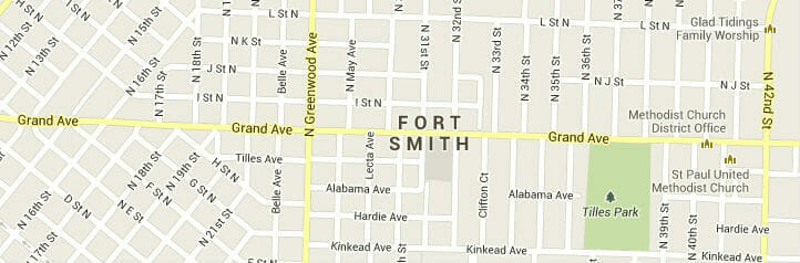 Map of Fort Smith, Arkansas Map of Fort Smith, Arkansas