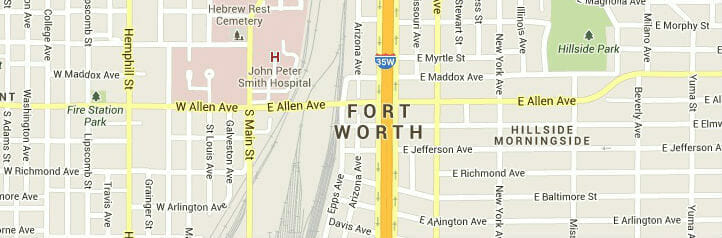 Map of Fort Worth, Texas Map of Fort Worth, Texas
