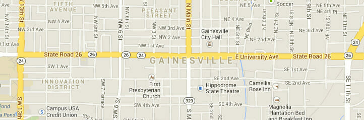Map of Gainesville, Florida Map of Gainesville, Florida