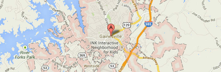 Map of Gainesville, Georgia Map of Gainesville, Georgia