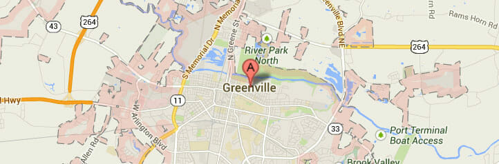 Map of Greenville, North Carolina Map of Greenville, North Carolina