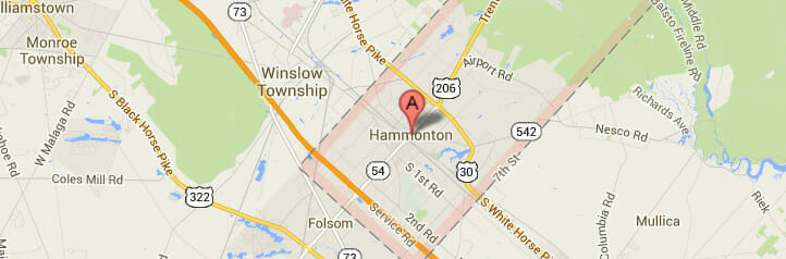 Map of Hammonton, New Jersey Map of Hammonton, New Jersey