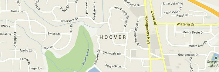 Map of Hoover, Alabama Map of Hoover, Alabama