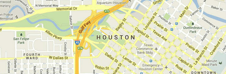 Map of Houston, Texas Map of Houston, Texas