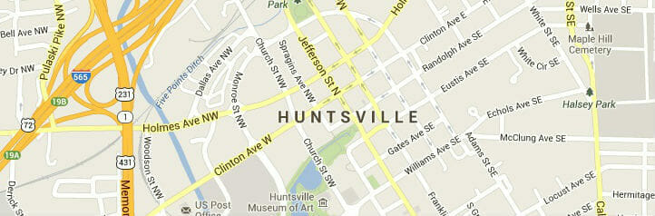 Map of Huntsville, Alabama Map of Huntsville, Alabama