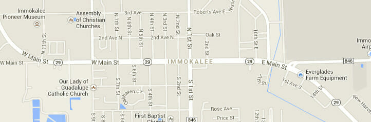 Map of Immokalee, Florida Map of Immokalee, Florida