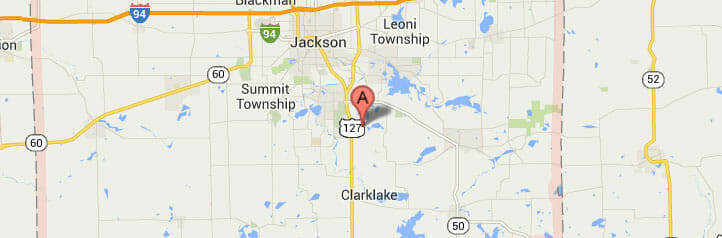 Map of Jackson, Michigan Map of Jackson, Michigan