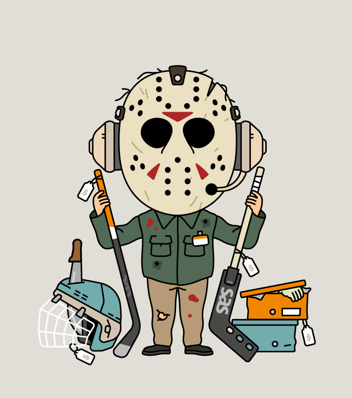Jason Vorhees On The Phone