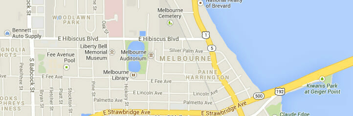 Map of Melbourne, Florida Map of Melbourne, Florida