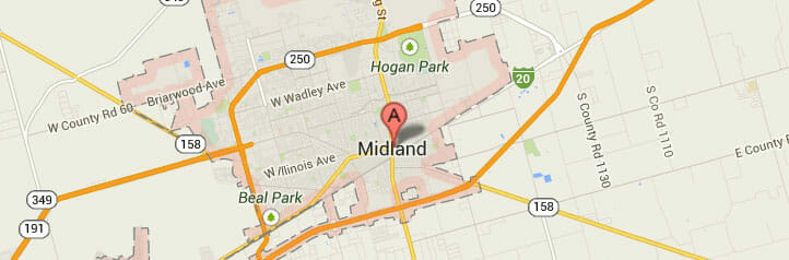 Map of Midland, Texas Map of Midland, Texas