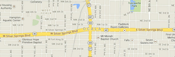 Map of Ocala, Florida Map of Ocala, Florida