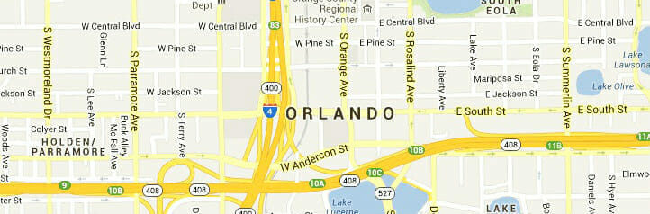 Map of Orlando, Florida Map of Orlando, Florida