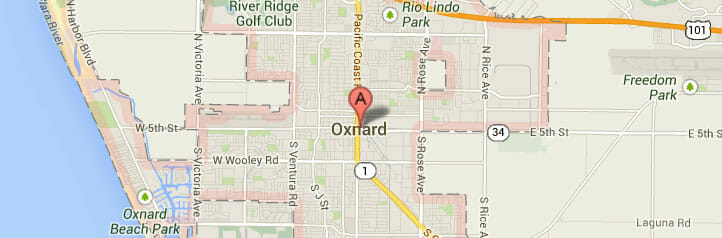 Map of Oxnard, California Map of Oxnard, California