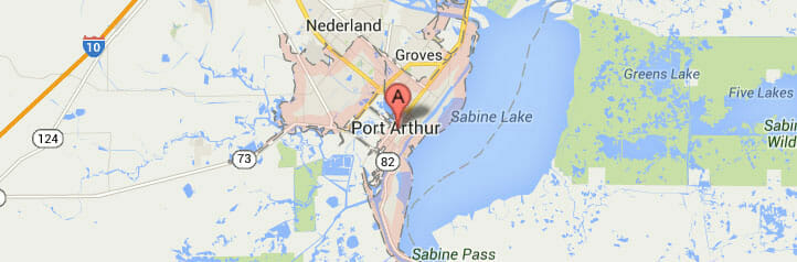 Map of Port Arthur, Texas Map of Port Arthur, Texas