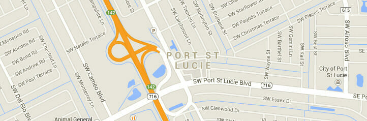 Map of Port St. Lucie, Florida Map of Port St. Lucie, Florida