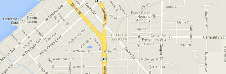 Map of Punta Gorda, Florida
