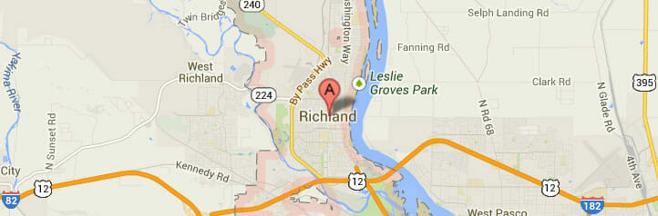 Map of Richland, Washington Map of Richland, Washington