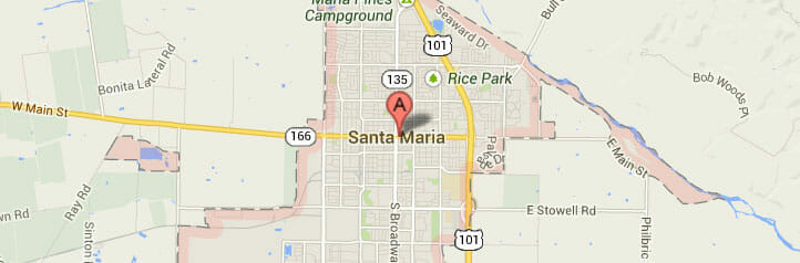Map of Santa Maria, California Map of Santa Maria, California