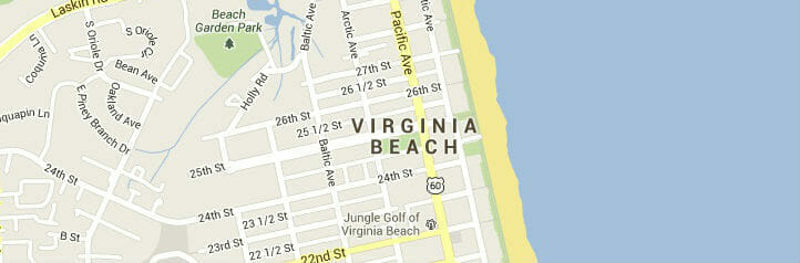 Map of Virginia Beach, Virginia Map of Virginia Beach, Virginia