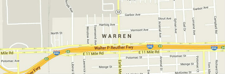 Map of Warren, Michigan Map of Warren, Michigan