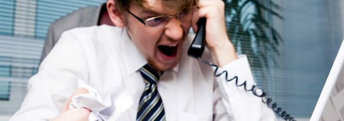 Yelling at IT staff Yelling at IT staff