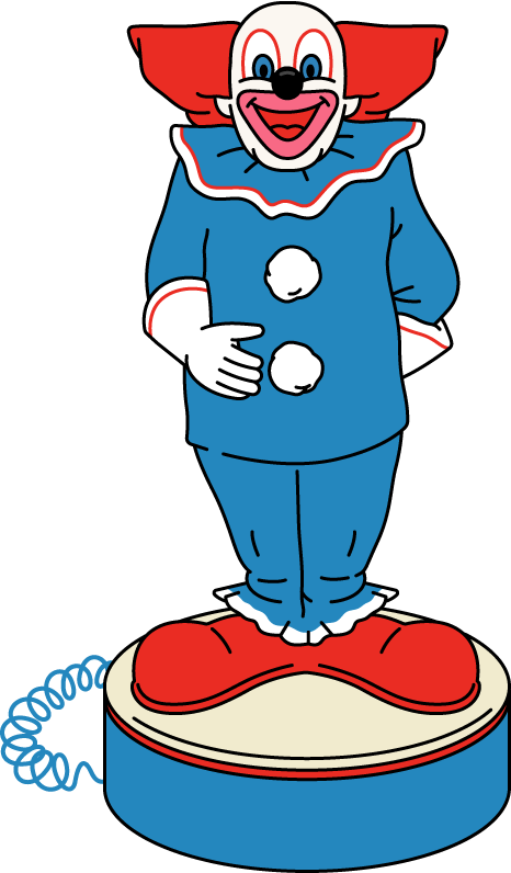 Bozo The Clown Novelty Phone Bozo The Clown Novelty Phone