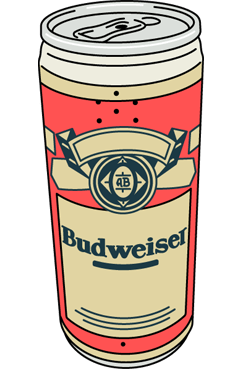 Budweiser Can Novelty Phone Budweiser Can Novelty Phone