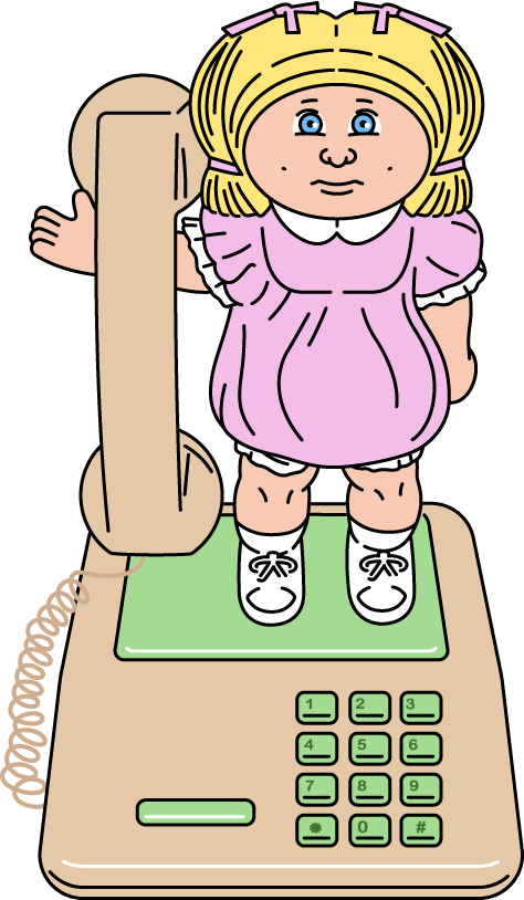 Cabbage Patch Kid Novelty Phone Cabbage Patch Kid Novelty Phone