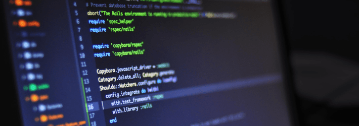 Computer Screen with Programming Code Computer Screen with Programming Code