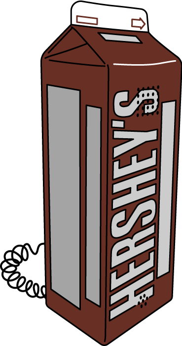 Hershey's Chocolate Milk Novelty Phone Hershey's Chocolate Milk Novelty Phone