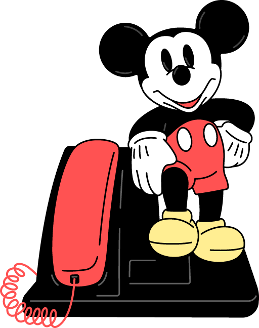 Mickey Mouse 3 Novelty Phone Mickey Mouse 3 Novelty Phone