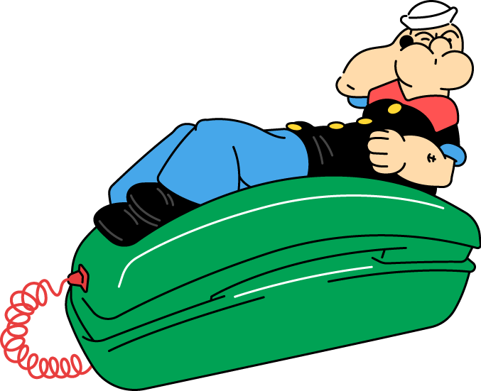 Popeye 1 Novelty Phone Popeye 1 Novelty Phone