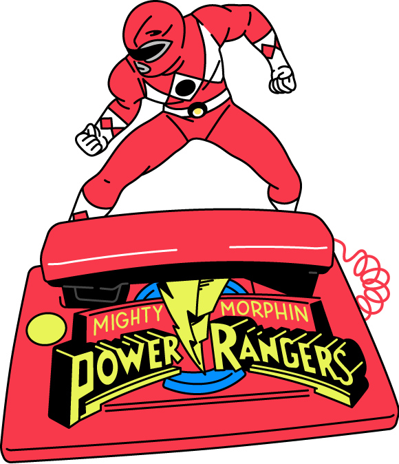 Power Rangers Novelty Phone Power Rangers Novelty Phone
