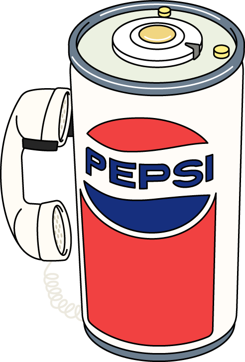 Retro Pepsi Can Novelty Phone Retro Pepsi Can Novelty Phone