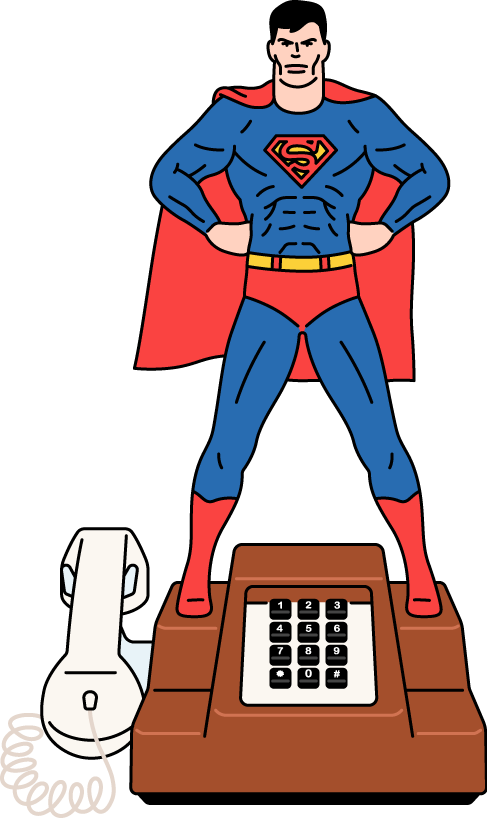Superman Novelty Phone Superman Novelty Phone