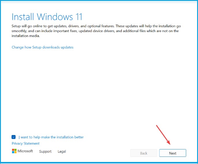 Perform an in-place upgrade - Install Windows 11